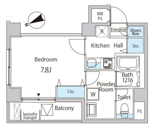 CONFORT月島　701号室　間取り