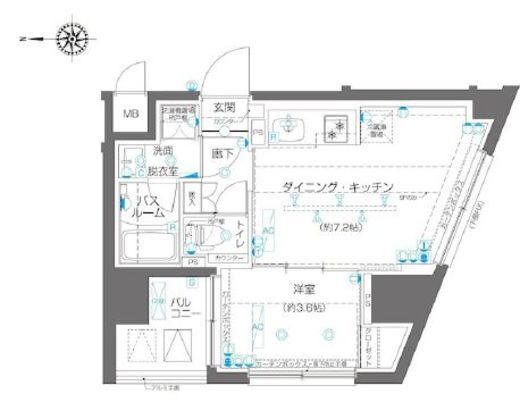 ZOOM高田馬場　409号室　間取り