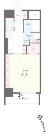 アールコート早稲田　206号室　間取り