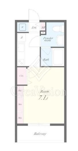 アールコート早稲田　309号室　間取り