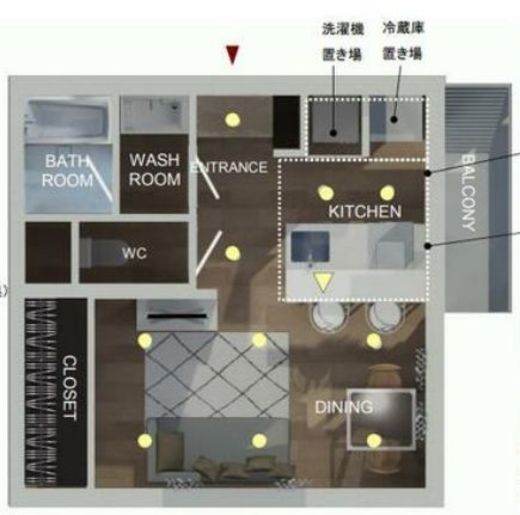 ブランエール代々幡　301号室　間取り
