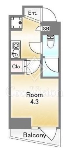 グランデュオ恵比寿4　3F2号室　間取り