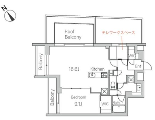 グランデュオ富ヶ谷2　401号室　間取り