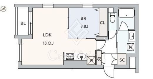 グランデュオ富ヶ谷2　403号室　間取り