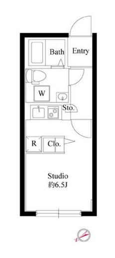 プロスパー飯田橋　201号室　間取り