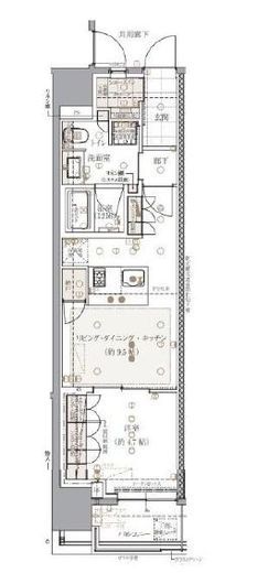 レ・ジェイドクロス千代田神保町　402号室　間取り