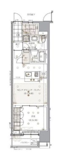 レ・ジェイドクロス千代田神保町　405号室　間取り