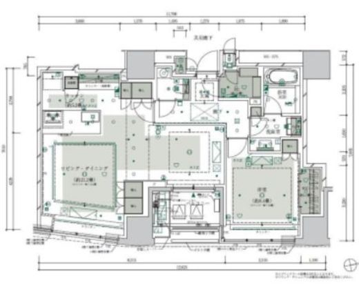 ザ・パークハウスグラン三番町26　6F6号室　間取り