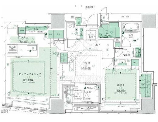 ザ・パークハウスグラン三番町26　203号室　間取り