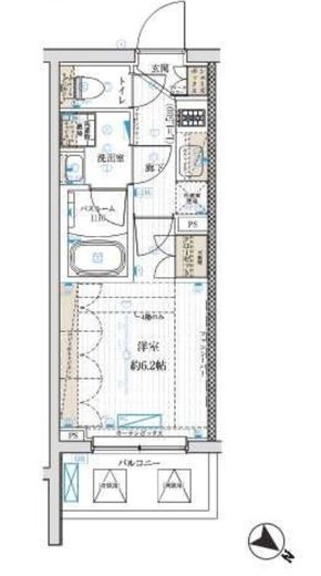 ブライズ笹塚　206号室　間取り