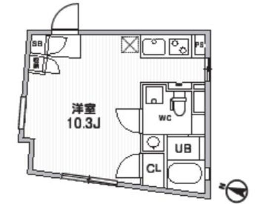 FARE恵比寿 (ファーレ恵比寿)　101号室　間取り