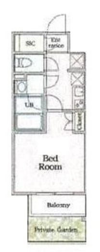 シトロン代々木　101号室　間取り