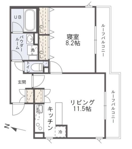 PASEO代々木 (パセオ代々木)　404号室　間取り