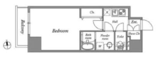 QUALITAS秋葉原 (クオリタス秋葉原)　403号室　間取り