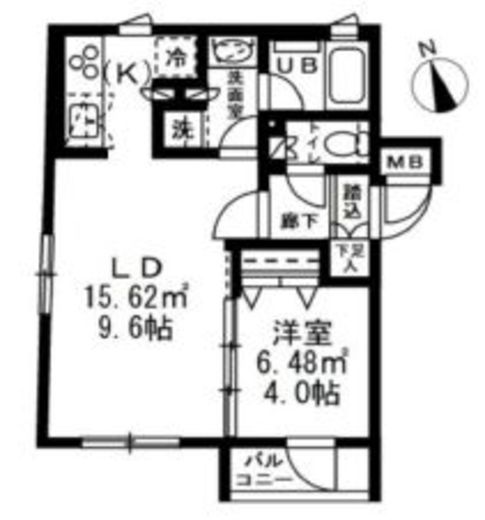 グランデュオ高田馬場クレスト (GranDuo Takadanobaba Crest)　304号室　間取り