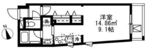 グランデュオ高田馬場クレスト (GranDuo Takadanobaba Crest)　502号室　間取り