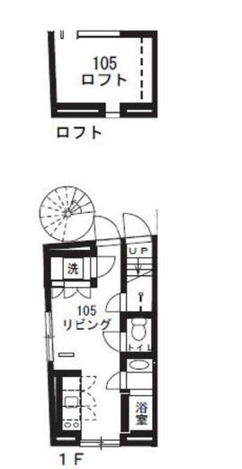 ファーレ代々木上原2　105号室　間取り
