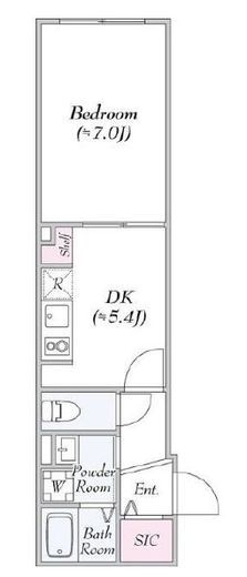 レジデンスジャヴァ飯田橋　101号室　間取り