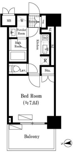 オアーゼ新宿西落合レジデンス　302号室　間取り