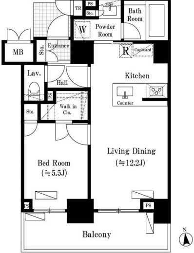 オアーゼ新宿西落合レジデンス　308号室　間取り