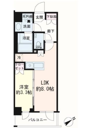 デュオステージ下落合　205号室　間取り