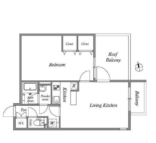 PASEO市谷加賀町 (パセオ市谷加賀町)　304号室　間取り