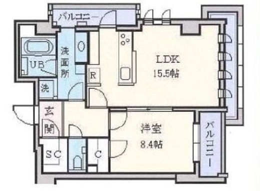 プレミアム白金台　302号室　間取り