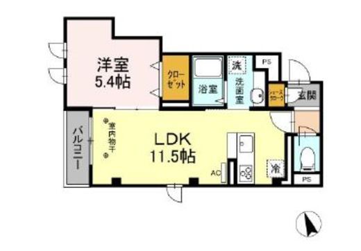 ルシエル恵比寿南　202号室　間取り