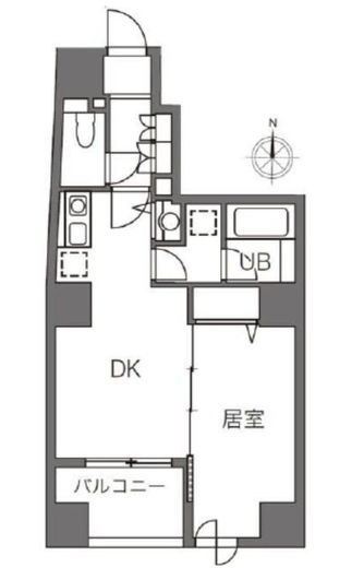 プラティーク新宿原町　401号室　間取り