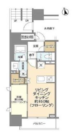 ピアース渋谷　1201号室　間取り