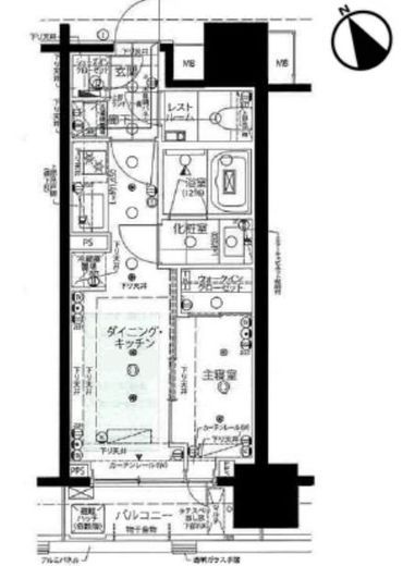 ピアース渋谷　902号室　間取り