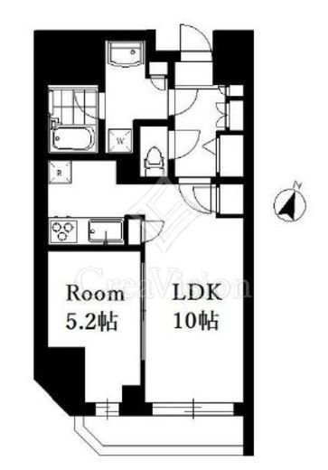 animo kudan (アニモクダン)　1301号室　間取り