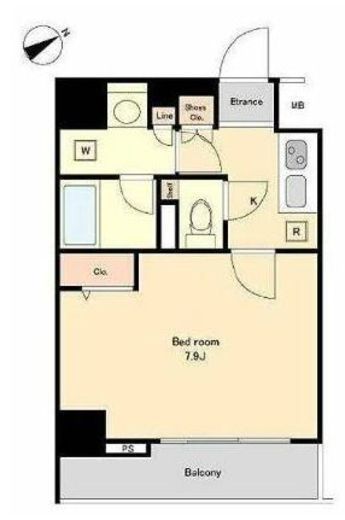 AXAS東京ステーション　201号室　間取り