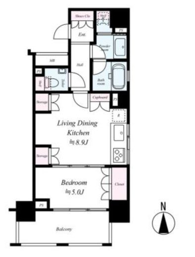パークハウス麻布十番アーバンス　302号室　間取り