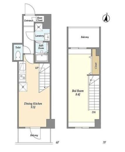 ミレドゥーエ神楽坂　602号室　間取り