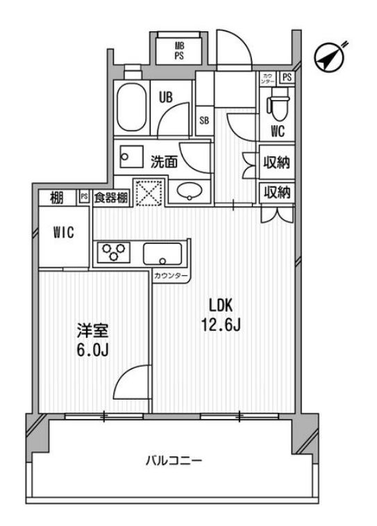 ライオンズシティ白金高輪　503号室　間取り