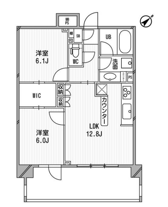 ライオンズシティ白金高輪　1103号室　間取り