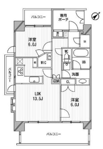 ライオンズシティ白金高輪　901号室　間取り