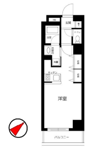 コスモグレイス新宿　302号室　間取り