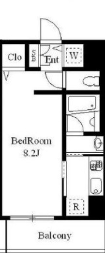 プルミエール飯田橋　202号室　間取り