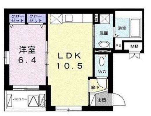 エム・サンリット白金　301号室　間取り