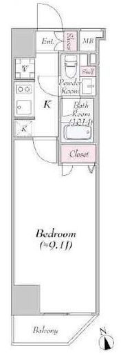 Log三田駅前 (ログ三田駅前)　302号室　間取り