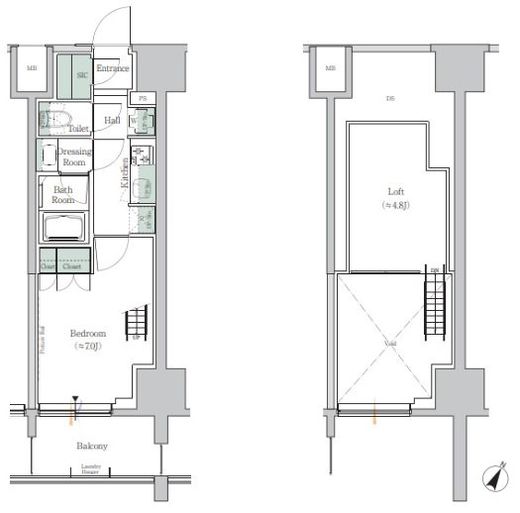 ONE ROOF RESIDENCE TAMACHI　213号室　間取り