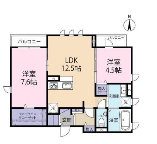 グランソーレ西麻布　202号室　間取り