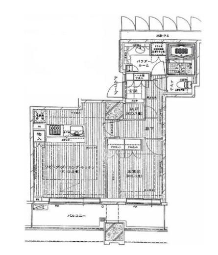 シティタワー大崎ステーションフロント　1107号室　間取り