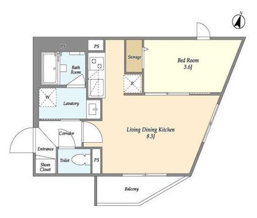 FLUFFY西早稲田 (フラッフィー西早稲田)　503号室　間取り