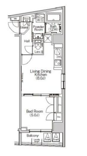 アーバンコア日本橋　203号室　間取り