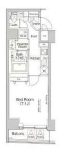 アーバンコア日本橋　601号室　間取り