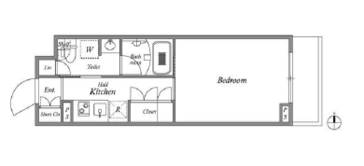 レジデンス新宿中落合スクエア　104号室　間取り