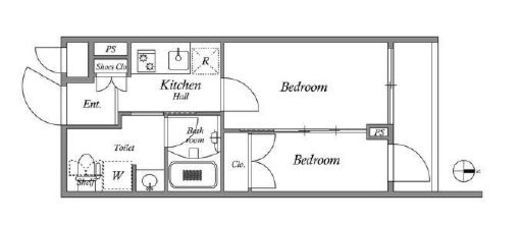 レジデンス新宿中落合スクエア　105号室　間取り